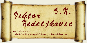 Viktor Nedeljković vizit kartica
